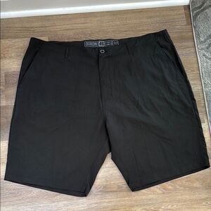 DIXXON Black Flat Front Shorts Lightweight Casual Sz 46